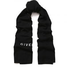 Шерстяной шарф с логотипом бренда Givenchy