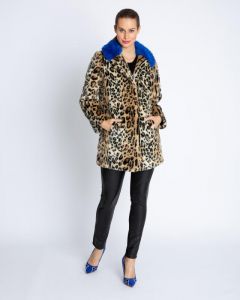Пальто, р. 42, цвет леопард