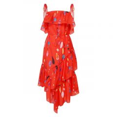 Платье из смеси хлопка и шелка Lily Franco
