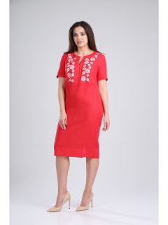 Платье 419-019-красный