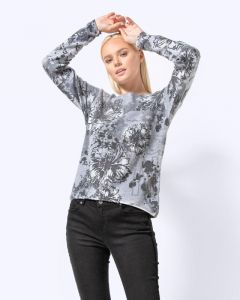 Пуловер, р. 48, цвет серый