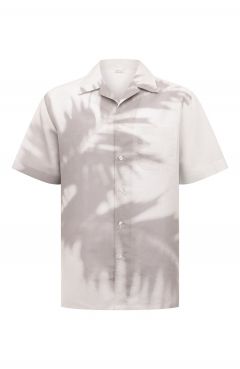 Рубашка из смеси льна и хлопка Brioni