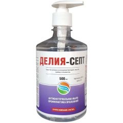 Антибактериальное жидкое мыло Делия-септ 500 мл. с дозатором