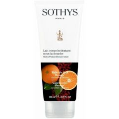 Sothys, Увлажняющий лосьон-уход для использования в душе -Ягоды Годжи - Апельсин Hydra protect shower lotion Orange-Goji Berries, 200 мл.