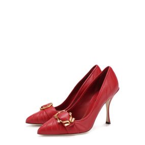 Кожаные туфли Lori с ремешком на шпильке Dolce & Gabbana