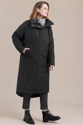 Куртка утепленная Черешня из шерсти с мембраной темно-серого цвета (38-42)