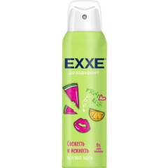 Эксе / EXXE Fruit Kiss - Дезодорант-спрей для тела женский Свежесть и нежность 150 мл