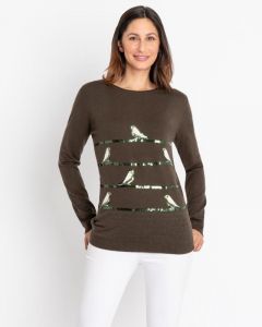 Пуловер, р. 54, цвет оливковый