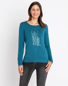 Пуловер, р. 56, цвет бирюзовый