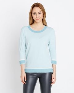 Пуловер, р. 60, цвет голубой