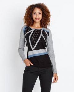 Пуловер, р. 58, цвет серый меланж