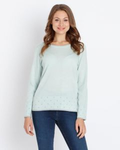 Пуловер, р. 60, цвет морская волна
