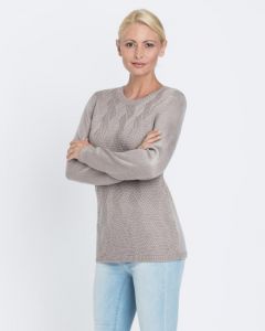 Пуловер, р. 46, цвет серо-коричневый