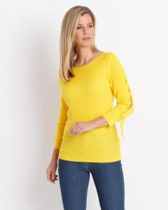 Пуловер, р. 52, цвет желтый
