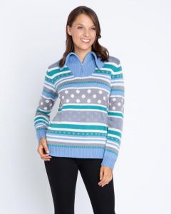 Пуловер, р. 58, цвет голубой