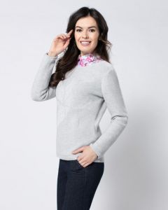Пуловер, р. 56, цвет серый