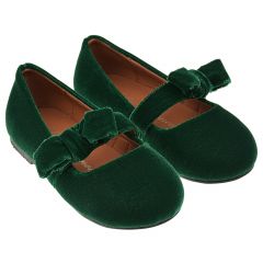 Зеленые бархатные туфли Age of Innocence детские