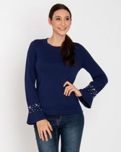 Пуловер, р. 50, цвет темно-синий