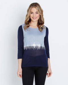 Пуловер, р. 50, цвет синий
