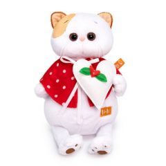 Мягкая игрушка Budi Basa Кошечка Ли-Ли в накидке с сердцем 24 см