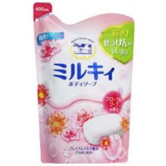 COW Увлажняющее жидкое мыло для тела Milky Body Soap, с цветочным ароматом, 400 мл