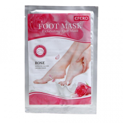 EFERO Маска-носки для ног Exfoliating foot mask Rose, 58 мл, 55 г, 1 уп.