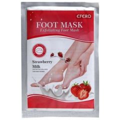 EFERO Маска-носки для ног Exfoliating foot mask Strawberry, 1 уп.