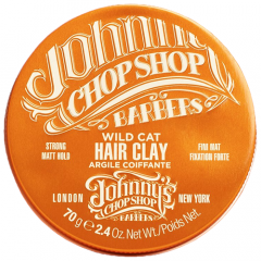 JOHNNYS CHOP SHOP Глина Wild Cat Hair Clay, сильная фиксация, 70 мл