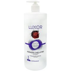 Luxor Professional. Очищающий шампунь с кератином. KeraSpa. Фаза 1. 1000 мл.