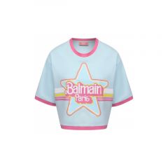 Хлопковая футболка Balmain x Barbie Balmain