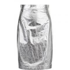 Кожаная мини-юбка на молнии Ralph Lauren