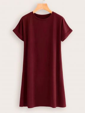 Платье-футболка с коротким рукавом