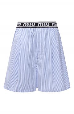 Хлопковые шорты Miu Miu