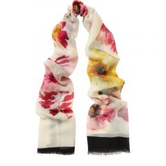 Кашемировый шарф с цветочным принтом Lanvin