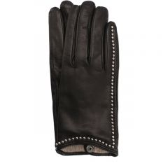 Кожаные перчатки с металлической отделкой Sermoneta Gloves