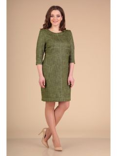 Платье 0773 зеленый меланж